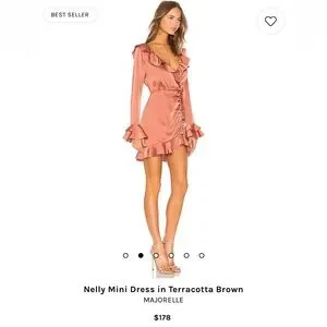 MAJORELLE Dresses Majorelle Nelly Mini Dress In Terracotta